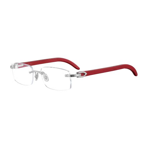 cartier red glasses|cartier rimless glasses.